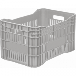 Contentor Plástico Premium 48 Litros 55,5x34x30,5cm Branco Arqplast