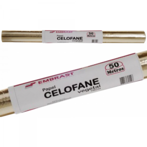 Filme Celofane Poliéster Rolo 70cm C/50m Bompack