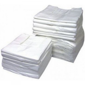 Sacola Plástica Recuperada Branco Premium 50x60 Fardo de 3kg