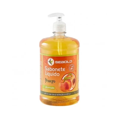 Sabonete Líquido Frasco 1 Litro com Válvula Pump Sebold Pêssego 0726