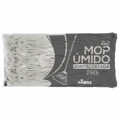 Refil para Rodo Mop Loop com Pinça 340gr Ponta Cortada Nobre 32972