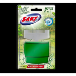 Limpador Líquido para Vaso Sanitário Aparelho+Refil 50ml Sany Menta Fresh