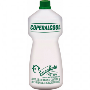 Álcool Líquido 46,0 INPM Frasco 1 Litro Eucalipto Coperalcool