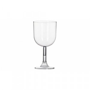 Copo Plástico Cristal-PS 260ml Taça de Vinho Pacote C/4 TC-260 Strawplast