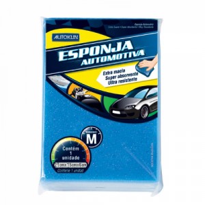 Esponja Automotiva Super Absorvente 21x15x06cm Alklin Autoklin