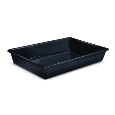 Bandeja Plástica Retangular  7,0L (44 x 30 x 2,2cm) Preta Arqplast 25865PM