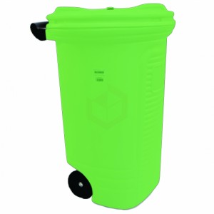 Lixeira Plástica Coletora 120 Litros C/2 Rodas Ecobox Belosch Verde