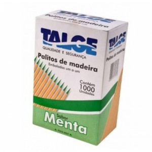 Palito Dental Embalado Mentolados Talge Display C/1000