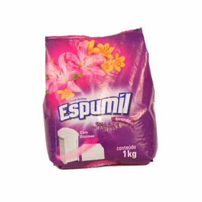 Detergente Sabão em Pó Perfumado Sachet 1kg Espumil Lavanda (TBS) 29930-8