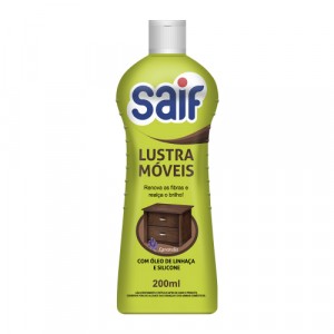 Lustra Móveis Cremoso Perfumado Frasco 200ml Saif com Silcone Lavanda