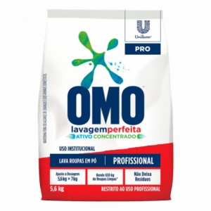 Detergente Pó Perfumado Saco  7kg Omo Institucional