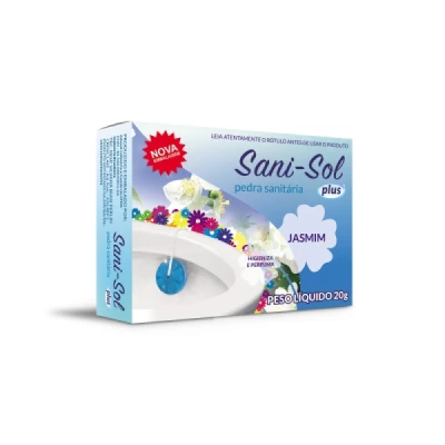 Pedra Sanitária 20gr com Suporte Sani-Sol Jasmin Adesul 038