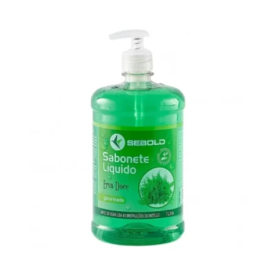 Sabonete Líquido Frasco 1 Litro com Válvula Pump Sebold Erva Doce 0086