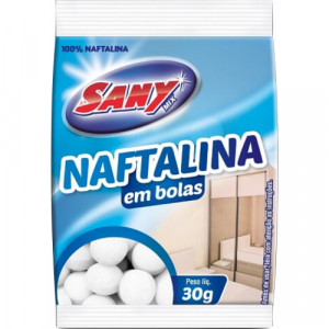 Naftalina em Bolas Pacote 30gr Sany-Mix