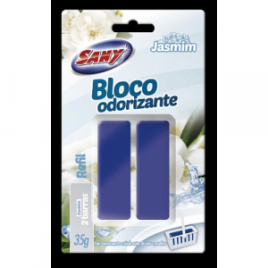 Bloco Sanitário Refil Blister C/2 Unidades de 35gr Cada Sany-Mix Jasmim