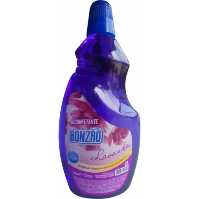 Desinfetante Perfumado Frasco 1 Litro Bonzão Lavanda