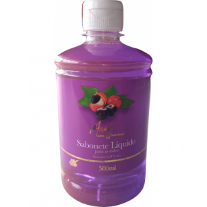 Sabonete Líquido Perfumado Frasco 500ml Flip-Top Mix-Lar Açaí com Guaraná