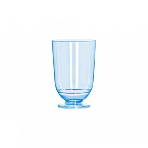 Copo Plástico Cristal-PS  50ml Taça Licor C/10 TCNA-050 Azul Neon Strawplast