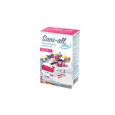 Bastão Sanitário Refil 35gr Sani-All Floral Adesul 186