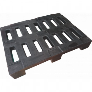 Estrado Piso Plástico Pallet PBR 1,00m x 1,20m Preto Megaplaste