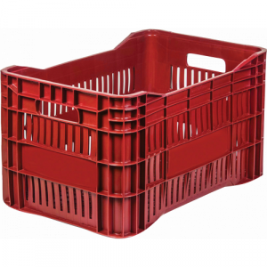 Contentor Plástico Premium 48 Litros 55,5x34x30,5cm Vermelho Arqplast