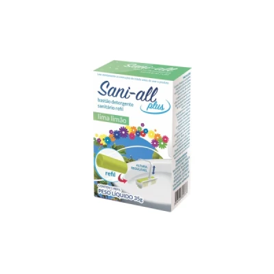 Bastão Sanitário Refil 35gr Sani-All Lima Limão Adesul 188