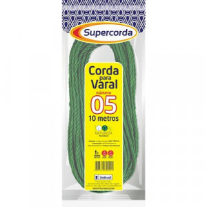 Corda para Varal N°05 Unidade com 10 Metros Supercorda