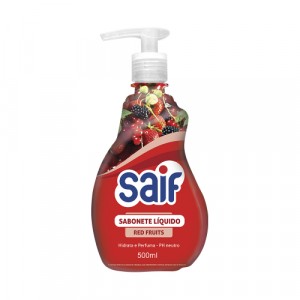 Sabonete Líquido Perfumado Handfresh Frasco 500ml Saif Red Fruits