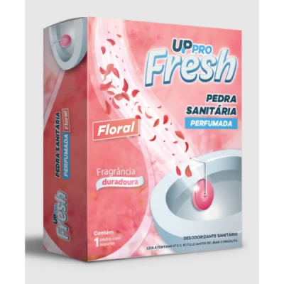 Pedra Sanitária 20gr com Suporte Plástico UP-Pro Fresh Floral Nobre