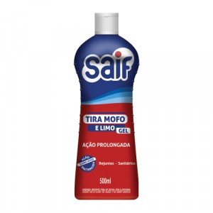 Limpador Tira Mofo & Limo Gel com Cloro Ativo Frasco 500ml Saif