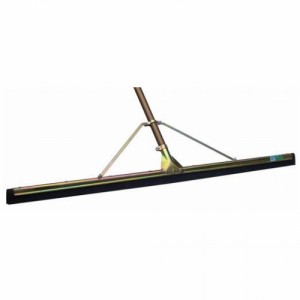 Rodo Aço Galvanizado 55cm Borracha-Dupla com Cabo de Madeira Belosch