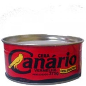 Cera Pasta Tradicional Lata 450gr Canário Vermelha