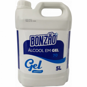 Álcool Gel 70,0 INPM Bombona 5 Litros Bonzão