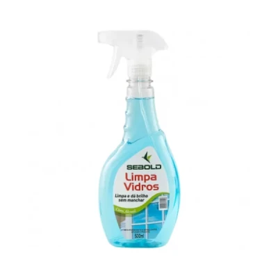 Limpador Limpa Vidros Perfumado Frasco 500ml com Pulverizador Sebold 0010