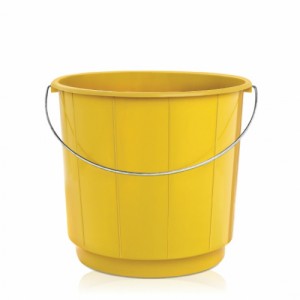 Balde Plástico 10 Litros com Alça de Metal Reciclado Colorido Arqplast