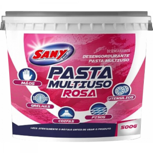 Saponáceo Perfumado Pasta Pote 500gr Pasta Multiuso Rosa Sany