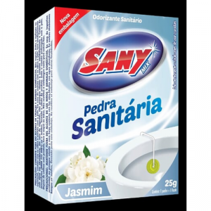 Pedra Sanitária 25gr com Suporte Plástico Sany-Mix  Jasmim