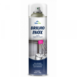 Limpador para Metais Frasco 300ml Brilha Inox Aerossol Domline