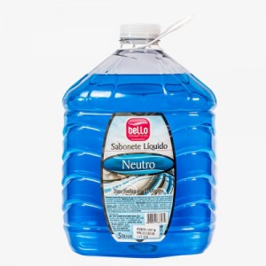 Sabonete Liíquido sem Perfume Bombona 5 Litros Bello Neutro (Azul)