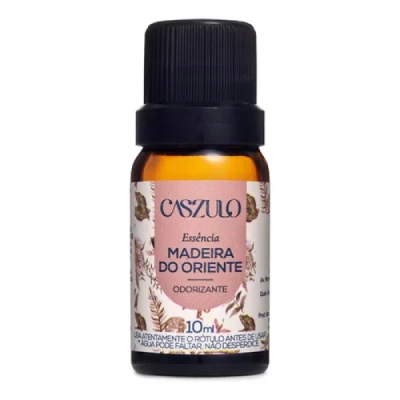 Aromatizante Essência para Difusor Frasco 10ml Via Aroma Caszulo Madeira do Oriente