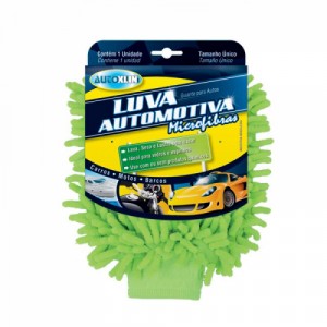 Luva Limpeza Microfibra Automotiva Autoklin Unidade Auk-7555