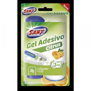 Gel com Aplicador para Vaso Sanitário Perfumado Blist C/6 Aplicações Cada Sany Citrus