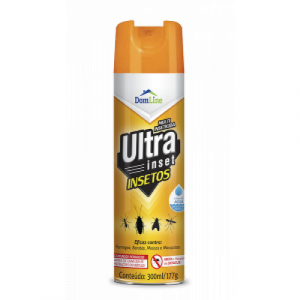 Multi-Inseticida Frasco 300ml Aerossol Ultra-Inset Mata Insetos Domline