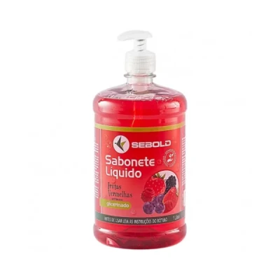 Sabonete Líquido Frasco 1 Litro com Válvula Pump Sebold Frutas Vermelhas 0124