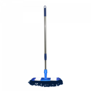 Rodo Mop Pó Flat 80cm Completo com Cabo de Alumínio+Mop Algodão Nobre