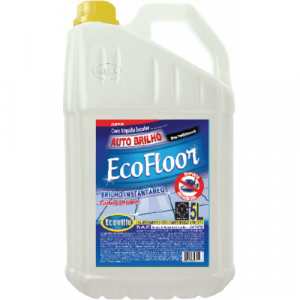 Cera Líquida Acrílica Auto-Brilho Bombona 5 Litros Ecofloor Ecoville Incolor