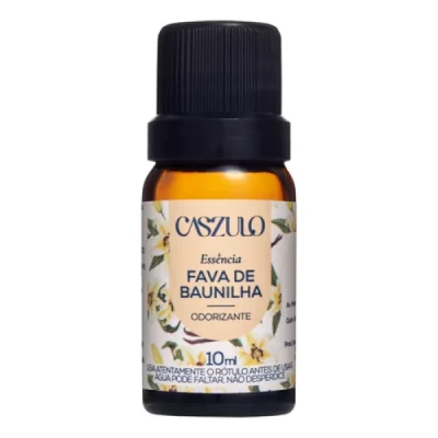 Aromatizante Essência para Difusor Frasco 10ml Via Aroma Caszulo Fava Baunilha