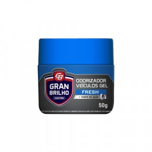 Odorizador de Veículos Gel Gran Brilho Frasco 50gr Fresh