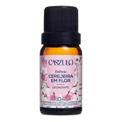 Aromatizante Essência para Difusor Frasco 10ml Via Aroma Caszulo Cerejeira em Flor