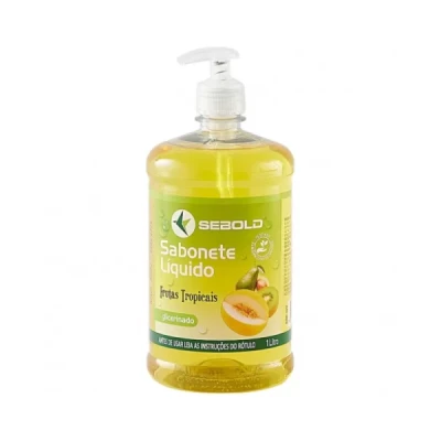 Sabonete Líquido Frasco 1 Litro com Válvula Pump Sebold Frutas Tropicais 0872